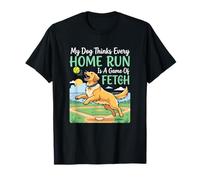 Un Chien Pense Que Chaque Home Run est Un Fan de Baseball T-Shirt