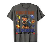 Un Chien Rottweiler revient à Son Premier Jour d'école et Adore ça T-Shirt