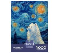 Un Chien Samoyède Blanc Puzzle 1000 Pièces Chien Adorable Qualité Supérieure Jeu Éducatif Jouet Défi Et Enfants Cadeaux 38x26cm/1000pcs