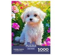 Un Chien Vivant Puzzle Adulte Original Coloré Chien de Compagnie Mignon Difficile Et Plaisir De Montage De Décoration Familiale Jeu Cadeau Unique 70x50cm/1000pcs