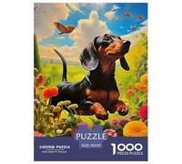 Un Chien Vivant Puzzle pour Adultes Classiques Chien de Compagnie Mignon Cadeau Jouet Coloré De Décoration Familiale Jeu Cadeau Unique 70x50cm/1000pcs