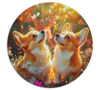Un Chien Vivant Puzzle pour Adultes Classiques Chien de Compagnie Mignon Cadeau Jouet Coloré De Décoration Familiale Jeu Cadeau Unique 1000pcs (67.5x67.5cm)