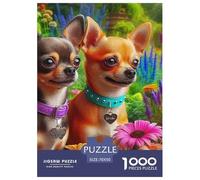 Un Chien Vivant Puzzle pour Adultes Classiques Chien de Compagnie Mignon Cadeau Jouet Coloré De Décoration Familiale Jeu Cadeau Unique 70x50cm/1000pcs