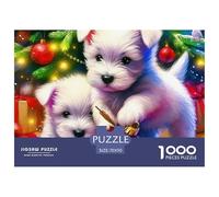 Un Chien Vivant Puzzle pour Adultes Classiques Chien de Compagnie Mignon Cadeau Jouet Coloré Décoration Moderne Jeux De Puzzle pour Toute La Famille 70x50cm/1000pcs