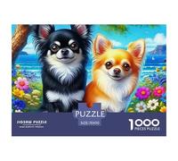 Un Chien Vivant Puzzle pour Adultes Classiques Chien de Compagnie Mignon Cadeau Jouet Coloré Décoration Moderne Jeu Cadeau Unique 70x50cm/1000pcs