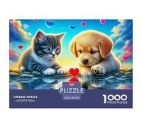 Un Chien Vivant Puzzle pour Adultes Classiques Chien de Compagnie Mignon Difficile Et Plaisir De Montage Décoration Moderne Jeux De Puzzle pour Toute La Famille 70x50cm/1000pcs