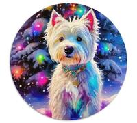 Un Chien Vivant Puzzle pour Adultes Classiques Chien de Compagnie Mignon Difficile Et Plaisir De Montage Décoration Moderne Jeu Cadeau Unique 1000pcs (67.5x67.5cm)