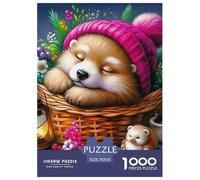 Un Chien Vivant Puzzle pour Adultes Classiques Chien de Compagnie Mignon Difficile Et Plaisir De Montage De Décoration Familiale Jeu Cadeau Unique 70x50cm/1000pcs