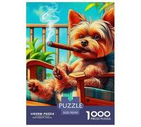 Un Chien Vivant Puzzle pour Adultes Classiques Chien de Compagnie Mignon Difficile Et Plaisir De Montage De Décoration Familiale Jeux De Puzzle pour Toute La Famille 70x50cm/1000pcs