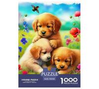 Un Chien Vivant Puzzle pour Adultes Classiques Chien de Compagnie Mignon Difficile Et Plaisir De Montage Décoration Moderne Jeu Cadeau Unique 70x50cm/1000pcs