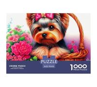 Un Chien Vivant Puzzle pour Adultes Classiques Chien de Compagnie Mignon Jeu Éducatif Défi Jouets Décoration Moderne Jeu Cadeau Unique 70x50cm/1000pcs