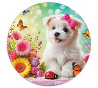 Un Chien Vivant Puzzle pour Adultes Classiques Chien de Compagnie Mignon Jeu Éducatif Défi Jouets De Décoration Familiale Jeux De Puzzle pour Toute La Famille 1000pcs (67.5x67.5cm)