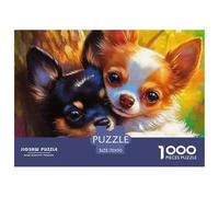 Un Chien Vivant Puzzle pour Adultes De Qualité Supérieure Chien de Compagnie Mignon Jeu Éducatif Défi Jouets Décoration Moderne Jeu Cadeau Unique 70x50cm/1000pcs