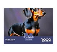 Un Chien Vivant Puzzle pour Adultes Original Coloré Chien de Compagnie Mignon Cadeau Jouet Coloré Décoration Moderne Jeu Cadeau Unique 70x50cm/1000pcs