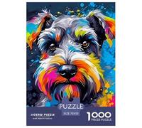 Un Chien Vivant Puzzle pour Adultes Original Coloré Chien de Compagnie Mignon Cadeau Jouet Coloré De Décoration Familiale Jeux De Puzzle pour Toute La Famille 70x50cm/1000pcs