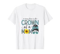 Un Chignon désordonné est la Couronne d'une Maman - Fête des mères - Vie de Maman T-Shirt Graphique avec Valeur