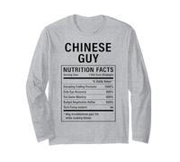 Un Chinois drôle, Fier de Ses Racines Chinoises Manche Longue