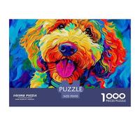 Un Chiot Heureux Puzzle 1000 Pièces Détente & Relaxation Chien de Compagnie Puzzle De Qualité Supérieure pour Adultes Et Enfants À Partir De 14 Ans70x50cm/1000pcs