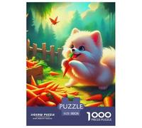 Un Chiot Heureux Puzzle 1000 Pièces DIY Divertissement Puzzles Classiques Chien de Compagnie Illustration Colorée Adultes Et Enfants Dès 14 Ans38x26cm/1000pcs