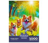 Un Chiot Heureux Puzzle De 1000 Pièces pour Adultes Détente & Relaxation Chien de Compagnie Puzzle Difficile Impossible pour Adultes Enfants Dès 14 Ans70x50cm/1000pcs