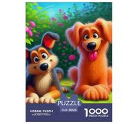 Un Chiot Heureux Puzzle De 1000 Pièces pour Adultes DIY Divertissement Puzzles Classiques Chien de Compagnie Puzzle De Qualité Supérieure pour Enfants À Partir De 14 Ans38x26cm/1000pcs
