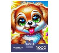 Un Chiot Heureux Puzzle De 1000 Pièces pour Adultes DIY Divertissement Puzzles Classiques Chien de Compagnie Puzzle Difficile Impossible pour Adultes pour Enfants À Partir De 14 Ans38x26cm/1000pcs