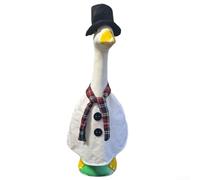 Un choix de tenue créatif conçu pour s'adapter à une oie de jardin décorative de taille standard de 23 cm