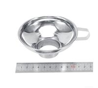 Un choix intelligent : l'entonnoir de cuisine essentiel à large ouverture est fabriqué en acier inoxydable robuste (petit)