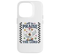 Un chrétien drôle d'oie Part Faire l'éloge de la Foi du Seigneur Jésus Coque pour iPhone 14 Pro