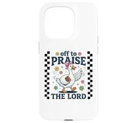 Un chrétien drôle d'oie Part Faire l'éloge de la Foi du Seigneur Jésus Coque pour iPhone 15 Pro