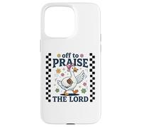 Un chrétien drôle d'oie Part Faire l'éloge de la Foi du Seigneur Jésus Coque pour iPhone 15 Pro Max