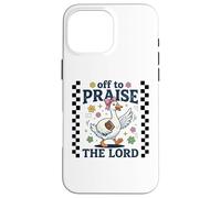 Un chrétien drôle d'oie Part Faire l'éloge de la Foi du Seigneur Jésus Coque pour iPhone 16 Pro Max