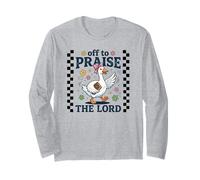 Un chrétien drôle d'oie Part Faire l'éloge de la Foi du Seigneur Jésus Manche Longue