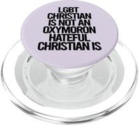 Un CHRÉTIEN LGBTQ n'est Pas Un OXYMORE, Un CHRÉTIEN HAINEUX EST Un MÈME PopSockets PopGrip pour MagSafe