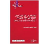 Un Code De La Justice Pénale Des Mineurs, Quelle(S) Spécificité(S) ?