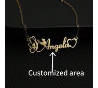 Un collier personnalisé de style mignon et élégant, Acier inoxydable