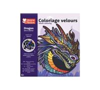 Un Coloriage velours dragon