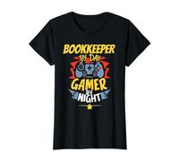 Un Comptable de Jour, Un Joueur de Nuit, Un Comptable Amusant T-Shirt Graphique avec Valeur
