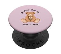 Un Conte de fées d'amour et de Haine (Motif Ours Mignon Amusant) PopSockets PopGrip Adhésif