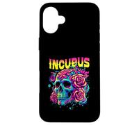 Un Corbeau a quitté Le crâne Le Matin et Un Incubus Fleuri avec Vue sur Halloween Coque pour iPhone 16 Plus