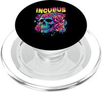 Un Corbeau a quitté Le crâne Le Matin et Un Incubus Fleuri avec Vue sur Halloween PopSockets PopGrip pour MagSafe