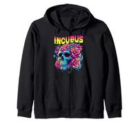 Un Corbeau a quitté Le crâne Le Matin et Un Incubus Fleuri avec Vue sur Halloween Sweat à Capuche