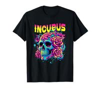 Un Corbeau a quitté Le crâne Le Matin et Un Incubus Fleuri avec Vue sur Halloween T-Shirt