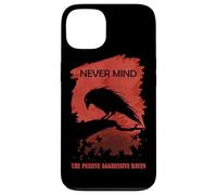 Un Corbeau agressif Passif Never Mind Allusion Littérature Coque pour iPhone 13