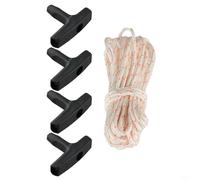Un cordon de démarrage robuste de 10 mètres accompagné de quatre accessoires fonctionnels pour les travaux de jardin