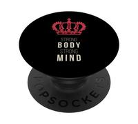 Un Corps Fort, Un Esprit Fort PopSockets PopGrip Adhésif