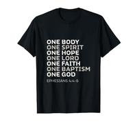 Un Corps, Un Esprit, Un Espoir, Un Seigneur, Une Foi, éphésiens 4 T-Shirt Graphique avec Valeur