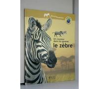 un coureur dans la savane le zebre