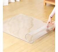 Un Coussin de Chaise pour Sol Dur, Tapis de Chaise de Bureau en PVC Transparent, épaisseur 2 mm, for parquet, Plusieurs Tailles, découpable(120x170cm)