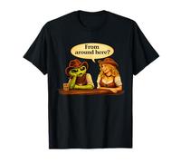 Un Cowboy Extraterrestre drôle d'ici ? - Humour Western de Science-Fiction T-Shirt